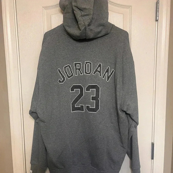 Jordan’s Graphic Light Grey Hoodie - Picture 5 of 8